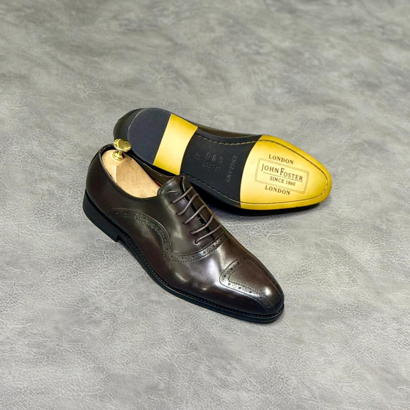 John Foster Brogue Oxford Dark Brown