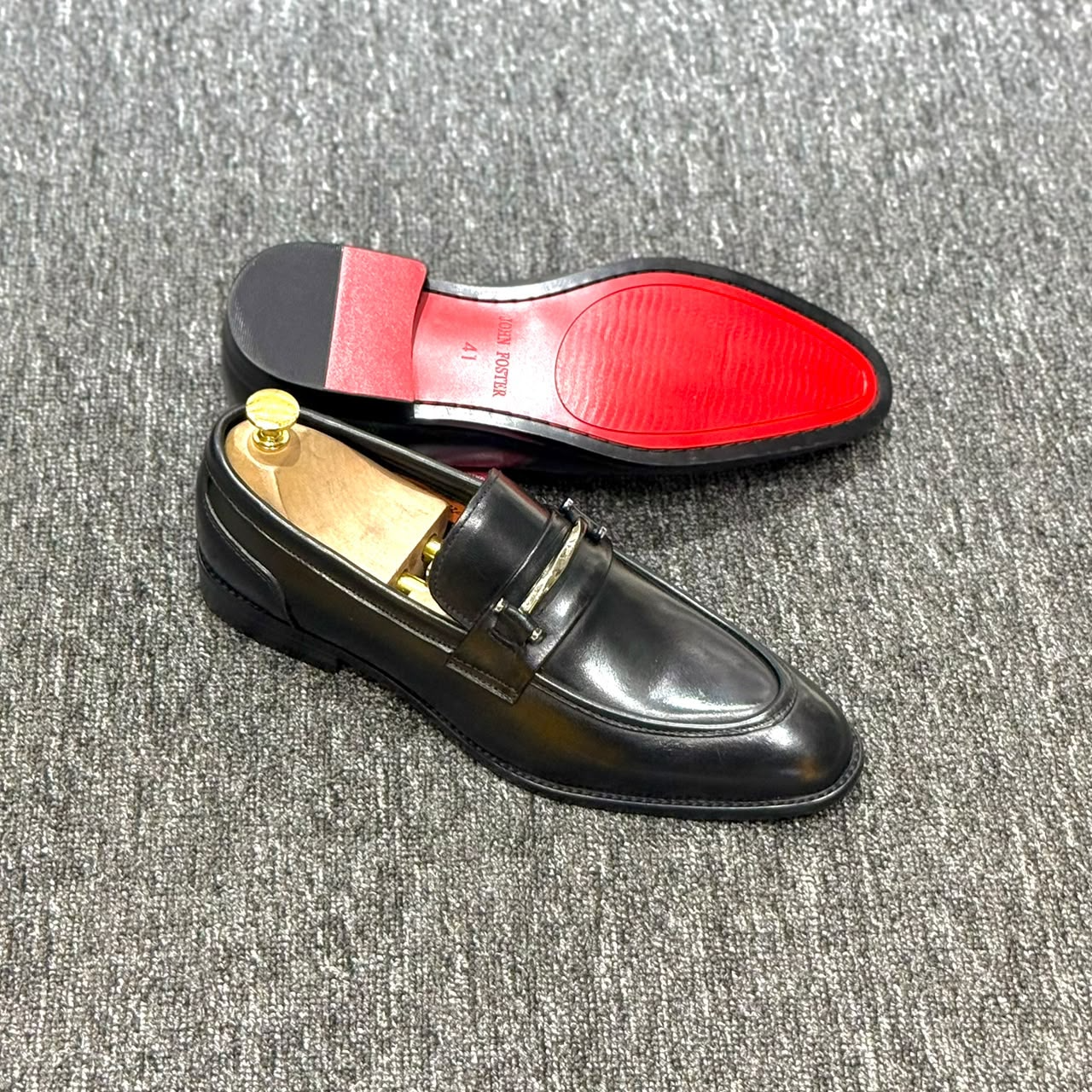 John Foster Horsebit Loafer Dark-tan