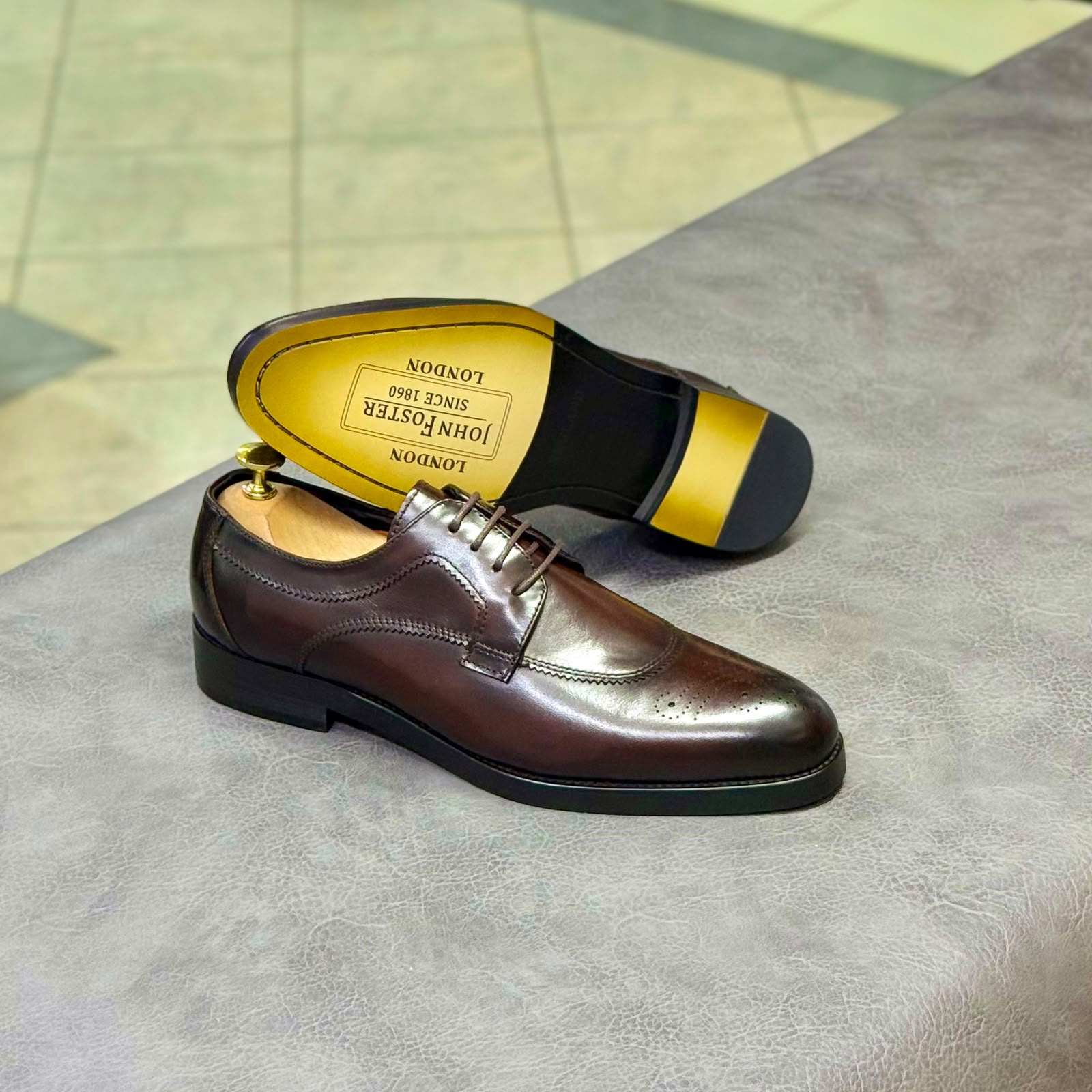 John Foster Derby Brogue Brown