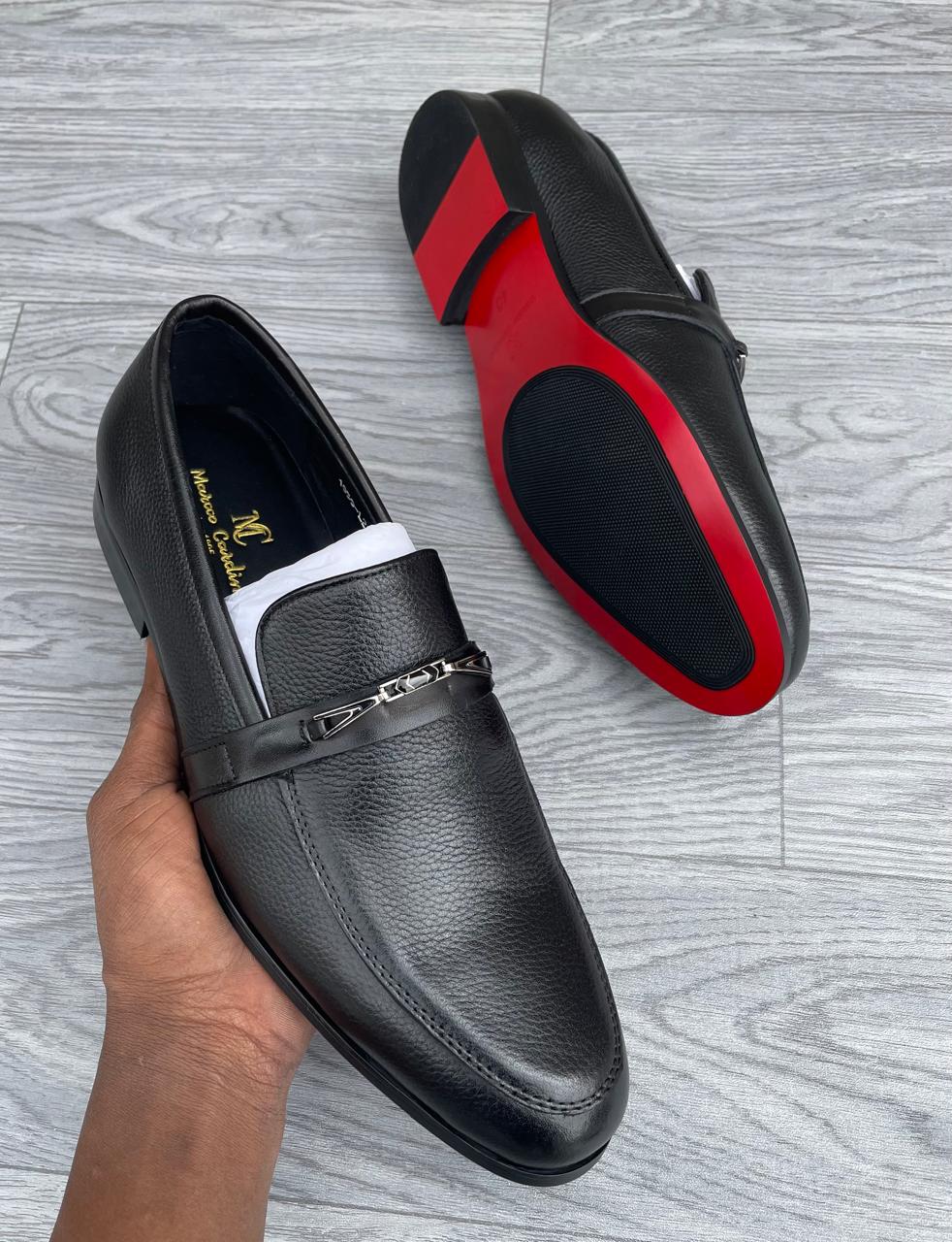 Marco Cardin Metal Bit Loafer Black