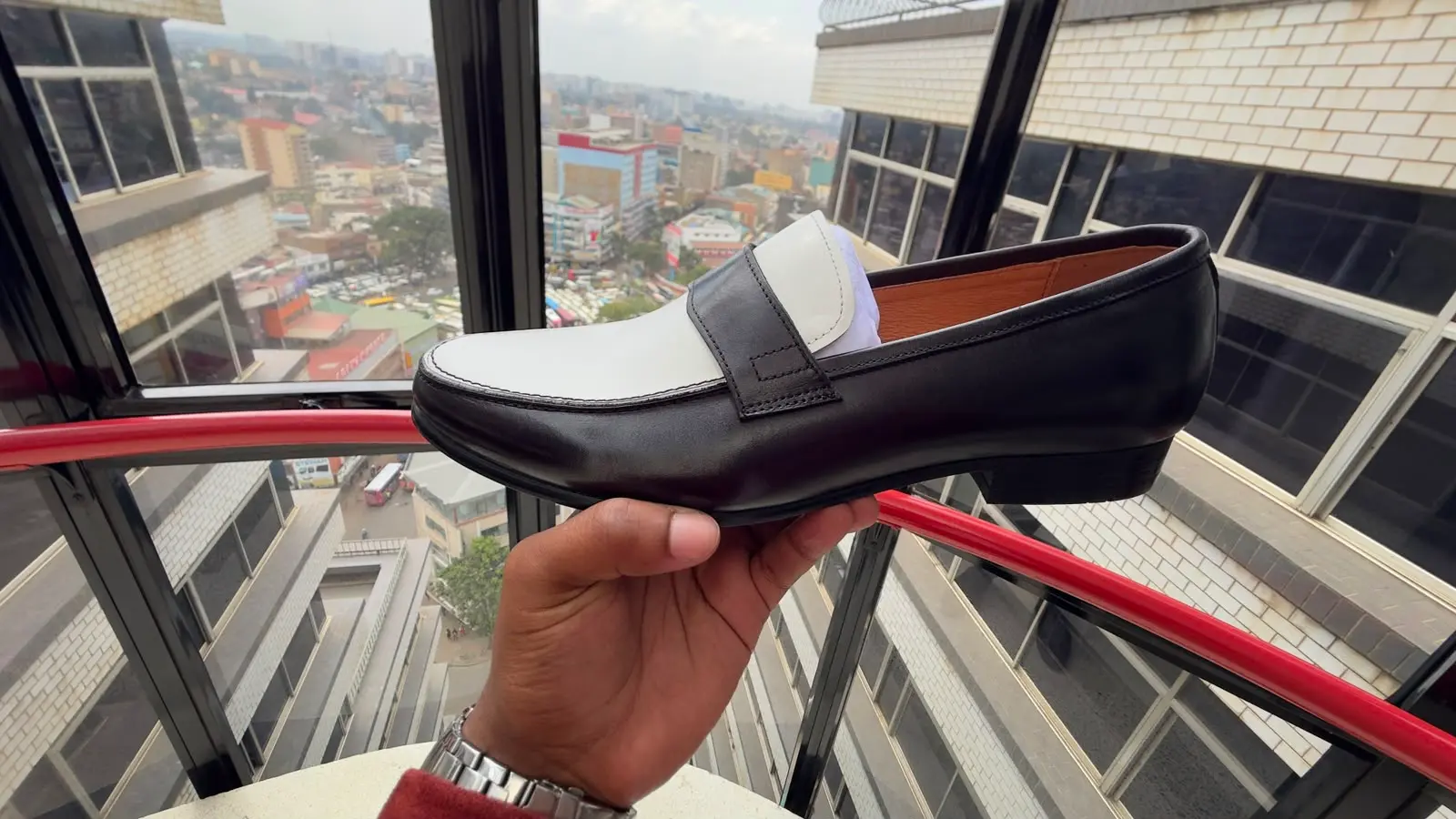 Richwanaz Black & White Loafer