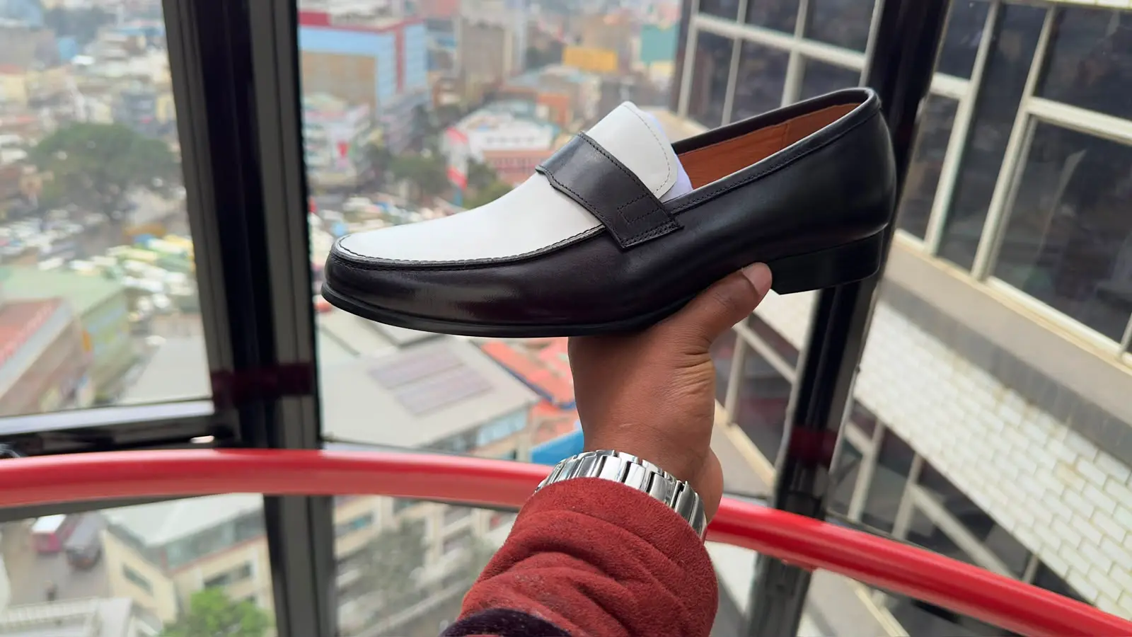 Richwanaz Black & White Loafer