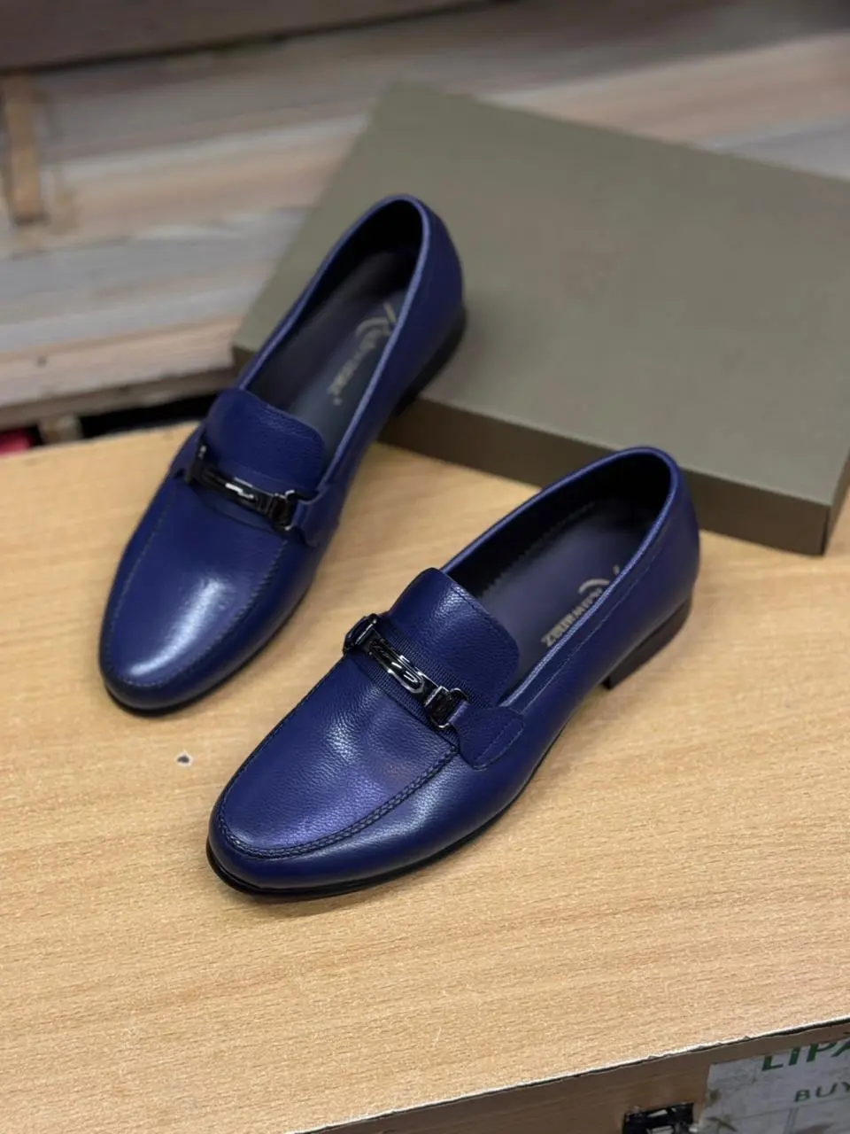 Richwanaz Royal Blue Horsebit Loafer