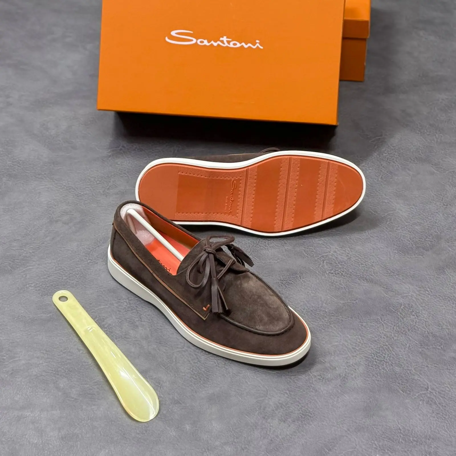 Dark Brown suede loafer