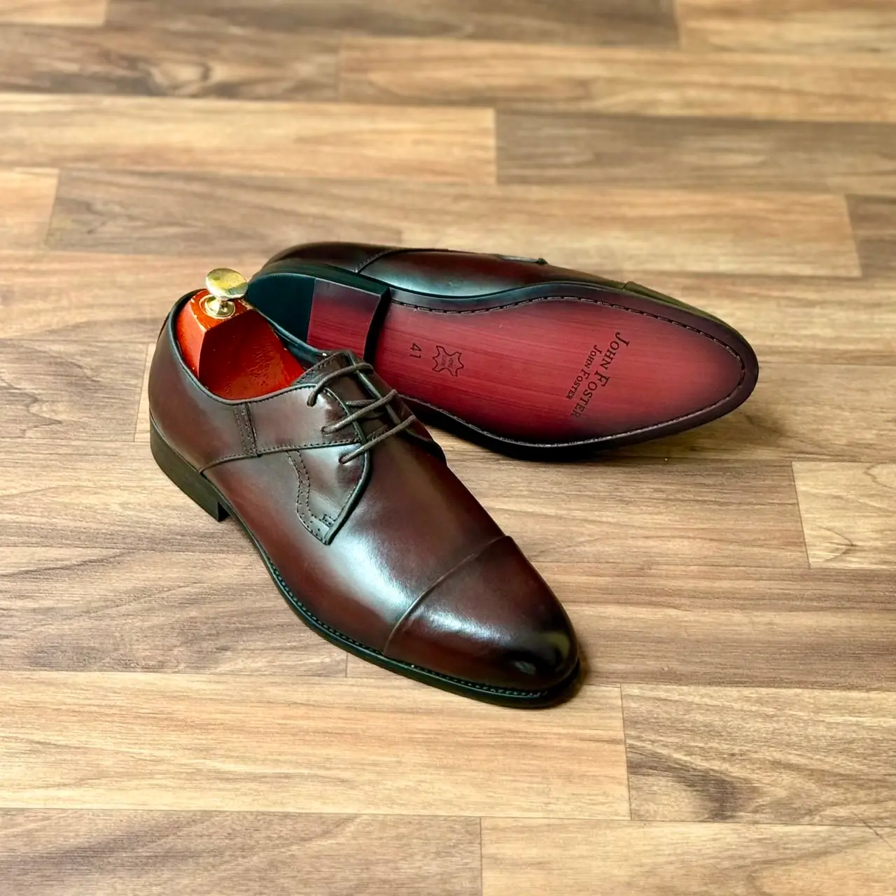 John Foster Brown Cap Toe Oxford