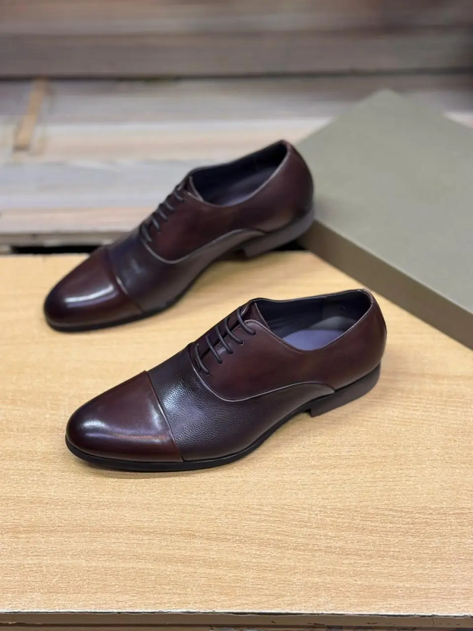 Billionaire Brown Cap Toe Oxford