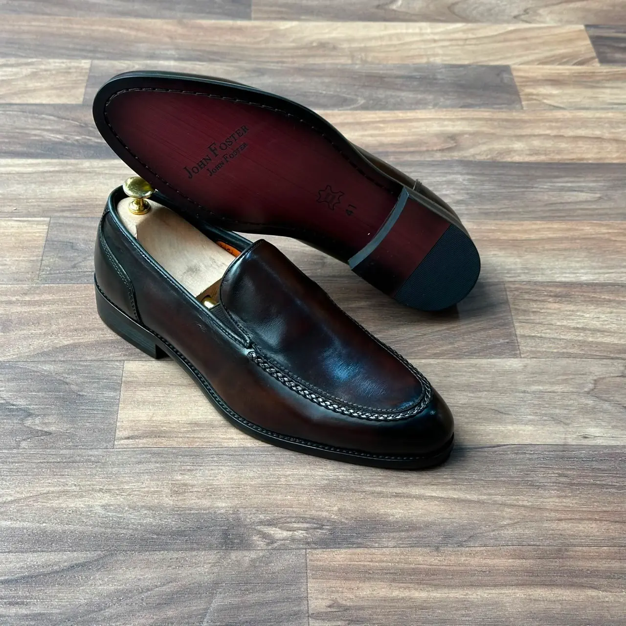 John Foster Burgundy Signature Loafer