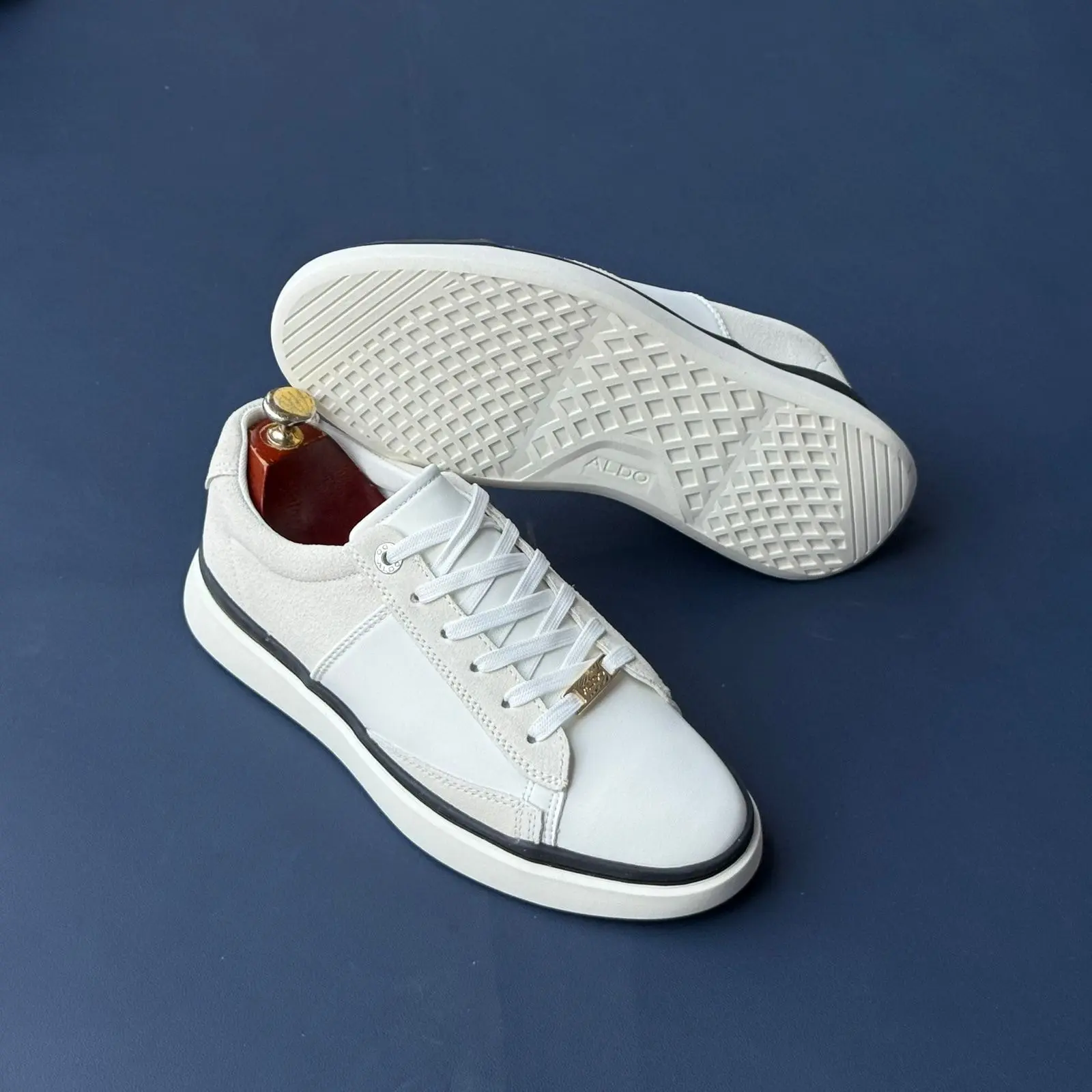 Aldo White Premium Court Sneaker