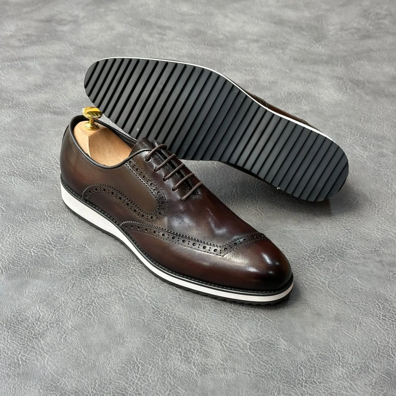 John Foster Heritage Brogue Derby Brown